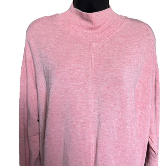 Athleta Pink Heather Apollo Crewneck Sweatshirt Size S - Picture 6 of 13